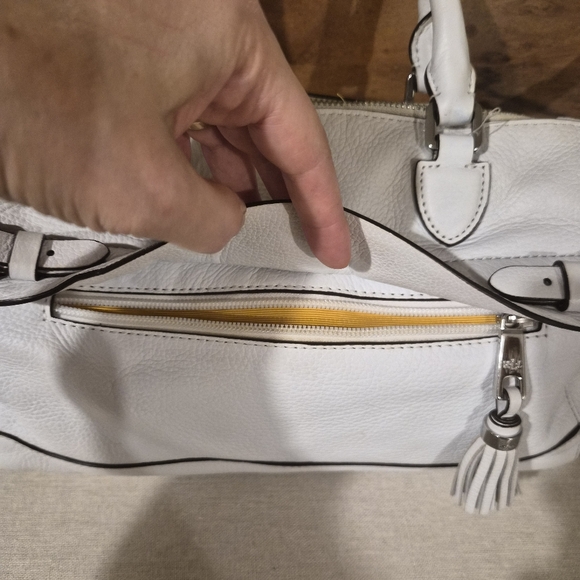 Ralph Lauren Leather White Shoulder Bag - Picture 5 of 10